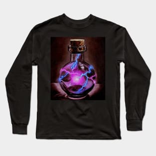 Dark magnetic electricity - electric spell potion bottle Long Sleeve T-Shirt